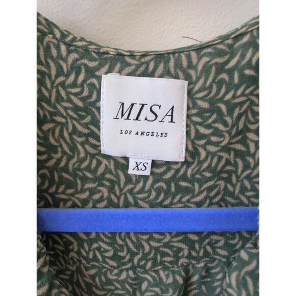 Misa Sacha Top in Green Banana Leaf size XS - Picture 3 of 6